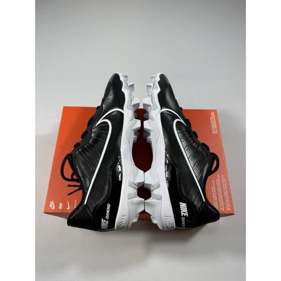 New Men’s Size 11.5 Black White Nike Huarache 4 KYSTN Baseball Cleats DJ6524 001 - Picture 5 of 10